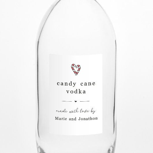 Pour Bocaux Sucre de canne maison Vodka bouteille Étiquette ca