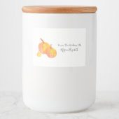 Pour Bocaux Trois Étiquette alimentaire Citrouille (Devant)