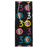 Pour Bouteille 30e anniversaire Personnaliser photo Sac cadeau vi (Dos)