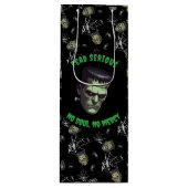 Pour Bouteille 🖤 Black Frankenstein Halloween Sac cadeau 💀 🎃 (Devant)