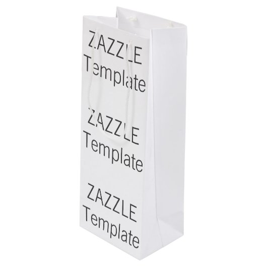 Pour Bouteille Blanc BRILLANT de sac de cadeau de vin de Noël (Devant Angle)