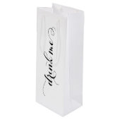 Pour Bouteille Boire-moi Vin Sac cadeau (Devant Angle)