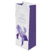 Pour Bouteille Bridesmaid merci mariage iris sac cadeau vin (Dos Angle)