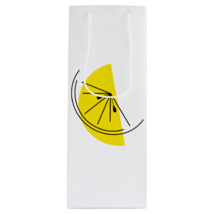 Pour Bouteille Citrus Citron cadeau sac vin