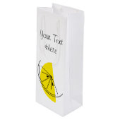 Pour Bouteille Citrus Citron Vin sac cadeau texte (Devant Angle)