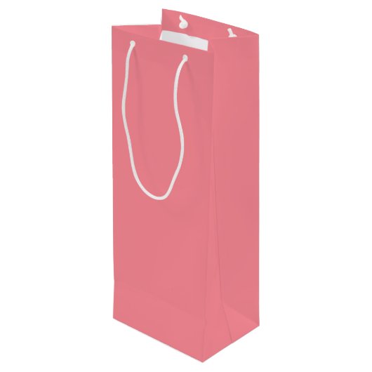 Pour Bouteille Couleur tendance - Sac cadeau de vin rose pastèque (Dos Angle)
