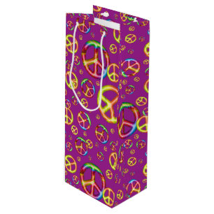 Pour Bouteille Crazy Kids Couleurs PAIX Sac cadeau vin blanc