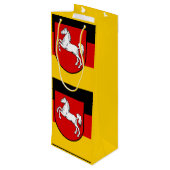 Pour Bouteille Drapeau de Basse-Saxe Sac cadeau vin (Dos Angle)