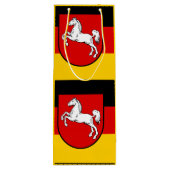 Pour Bouteille Drapeau de Basse-Saxe Sac cadeau vin (Dos)