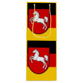 Pour Bouteille Drapeau de Basse-Saxe Sac cadeau vin (Devant)