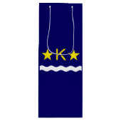 Pour Bouteille Drapeau de Kinshasa, Sac cadeau de vin Congo (Devant)