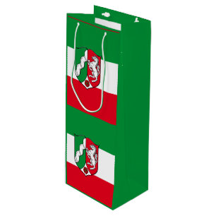 Pour Bouteille Drapeau de Rhénanie du Nord Westphalie Sac cadeau