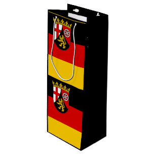 Pour Bouteille Drapeau de Rhénanie-Palatinat Sac cadeau de vin