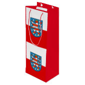 Pour Bouteille Drapeau de Thuringe Vin Sac cadeau (Dos Angle)