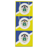 Pour Bouteille Drapeau de Winnipeg (Manitoba) Sac cadeau de vin (Devant)