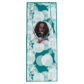 Pour Bouteille Étoiles de neige - Blanc, Turquoise - Sac cadeau (Dos)