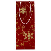 Pour Bouteille Gold Joy Vin de Noël Sac cadeau (Dos)