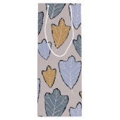 Pour Bouteille Jack Frost Feuille Vin Motif Sac cadeau (Dos)