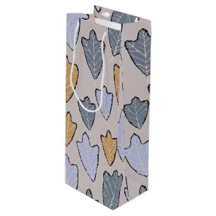 Pour Bouteille Jack Frost Feuille Vin Motif Sac cadeau