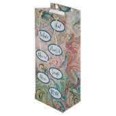 Pour Bouteille Joli Sac Cadeau À Cheers En Marbre (Dos Angle)