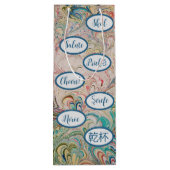 Pour Bouteille Joli Sac Cadeau À Cheers En Marbre (Dos)