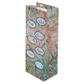 Pour Bouteille Joli Sac Cadeau À Cheers En Marbre (Devant Angle)