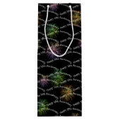 Pour Bouteille Joyeux 35e anniversaire Fireworks Vin Sac cadeau (Dos)