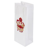 Pour Bouteille Joyeux cadeau de Noël sac (Devant Angle)