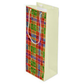 Pour Bouteille MAC RAE TARTAN Sac cadeau vin (Devant Angle)