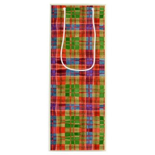 Pour Bouteille MAC RAE TARTAN Sac cadeau vin (Devant)