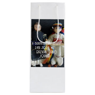 Pour Bouteille Mariage Cadeau Favoriser Sac Roumain Costume natio