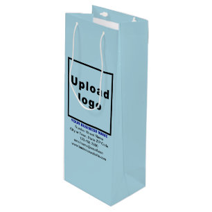 Pour Bouteille Marque d'affaires sur le sac cadeau de vin bleu cl