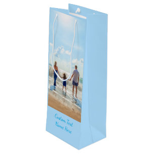 Pour Bouteille Personnalisé Votre Photo Vin Sac Cadeau Texte Pers