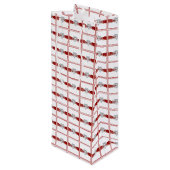 Pour Bouteille Rouge Ruban Infinity Sac cadeau de vin de coeur (Dos Angle)