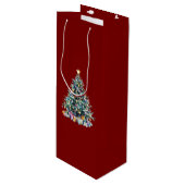 Pour Bouteille Sac cadeau (Devant Angle)