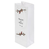 Pour Bouteille Sac cadeau à vin Flax Flower de Nouvelle-Zélande (Dos Angle)