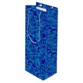 Pour Bouteille Sac cadeau Abstrait de fleurs tropicales (Devant Angle)