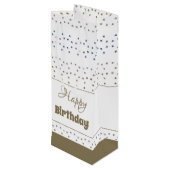 Pour Bouteille Sac cadeau Anniversaire Stylish Star Patterned Pap (Dos Angle)