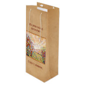 Pour Bouteille Sac cadeau Art Wine (Devant Angle)