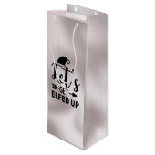 Pour Bouteille Sac cadeau au vin Elfed Up (Dos Angle)