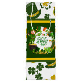 Pour Bouteille Sac cadeau de la Saint-Patrick Joyeuse (Dos)