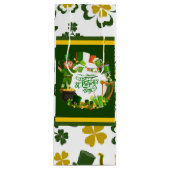 Pour Bouteille Sac cadeau de la Saint-Patrick Joyeuse (Devant)
