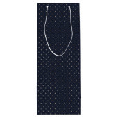 Pour Bouteille Sac cadeau de mistletoe marine simple (Dos)