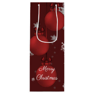 Pour Bouteille Sac cadeau de Noël Rouge