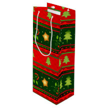 Sac Cadeau De Noël Rouge Et Vert
