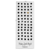 Pour Bouteille Sac cadeau de Noël scandinave à thème vin (Devant)