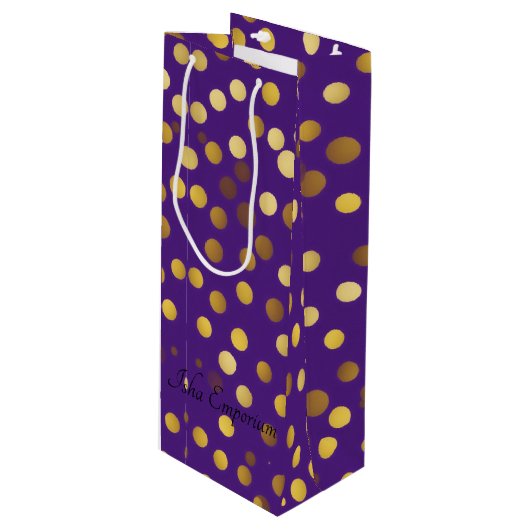 Pour Bouteille Sac cadeau de vin Bubbly (Devant Angle)