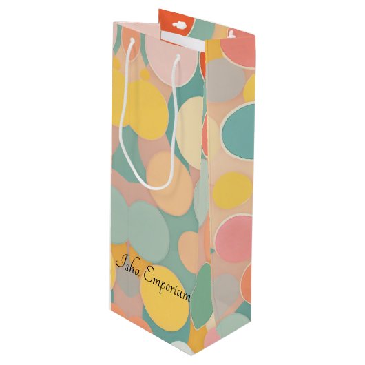 Pour Bouteille Sac cadeau de vin Bubbly (Devant Angle)
