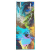 Pour Bouteille Sac Cadeau de Vin d'Art Abstrait (Dos)