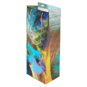 Pour Bouteille Sac Cadeau de Vin d'Art Abstrait (Devant Angle)